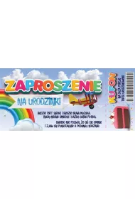 Yeku Zaproszenie Urodziny 10 szt.