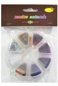 Galeria Hobby Cekiny kwiatki 8 kolor�w, 6mm, 40g
