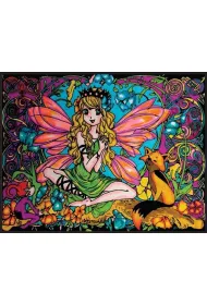 Kolorowanka welwetowa 47x35cm Wr�ka z Lisem