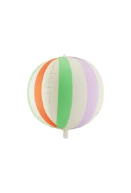 PartyDeco Balon foliowy Pi�ka w paski 75cm