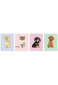 Interdruk Zeszyt A5 Puppy Sign trzy linie 16 kartek 20 szt.