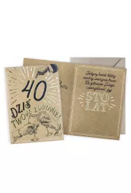 Kukartka Karnet Urodziny vintage 40