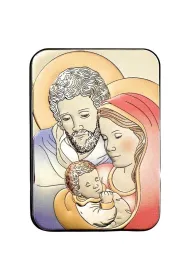 Obraz srebrny �wi�ta Rodzina 26x18cm