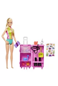 Barbie Kariera Bioloka morska. Zestaw + lalka HMH26 Mattel