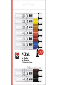 Marabu Farby akrylowe 12ml 12 kolor�w