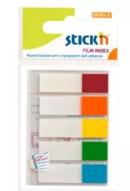 Stickn Zak�adki indeksuj�ce samoprzylepne mix 5 kol. neon