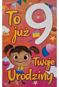 Yeku Karnet Urodziny 9 dziewczynka