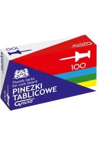 Grand Pinezki tablicowe kolorowe 100 szt.