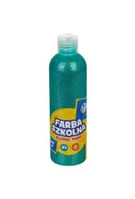 Astra Farba szkolna naturalna tempera brokatowa zielona 250 ml