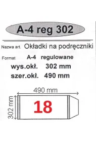 Narnia Ok�adka na podr�cznik A4 regulowana 50 szt.