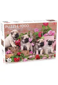 Puzzle 1000 el. Puppy Pugs Tactic