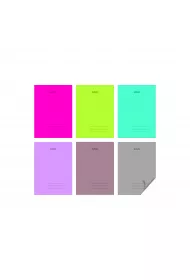 Herlitz Zeszyty A5 Transparent Colors linia 60 kartek 5 szt.