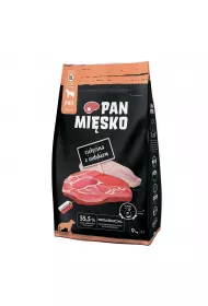 Pan Misko Karma sucha dla psa Cielcina z indykiem chrupki XL 9 kg