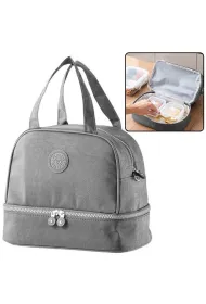 LeanToys Torba termiczna izolacyjna szara 27cm