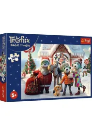 Puzzle 100 el. Miko�aj i renifer na ratunek Rodzina Treflik�w 16540