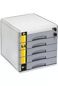 Szafka na dokumenty 5 szufl. metalowa YELLOW ONE