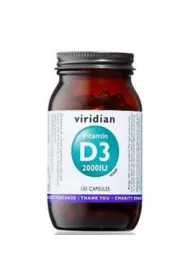 Viridian Witamina D3 2000IU (wegan) - suplement diety 150 kaps.