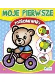 Kolorowanka Moje pierwsze malowanki 1,63x1,92cm16 str. Mi� na rowerze