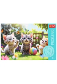 Puzzle 60 el. Trzy kociaki Trefl