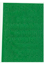 Artdruk Litery samoprzylepne 2,5cm zielone