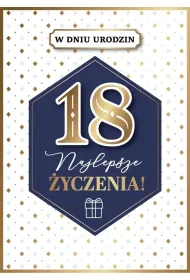 Armin Style KARNET URODZINY 18 B6 Z KOP AS GM-1213 FOL