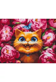 Twoje Hobby Malowanie po numerach - Moore w piwoniach 40x50cm