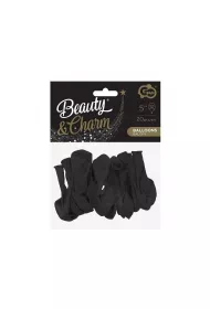 Godan Balony Beauty&Charm pastelowe czarne 13cm
