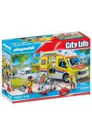 Playmobil City Life Karetka pogotowia ze �wiat�em i d�wi�kiem 71202