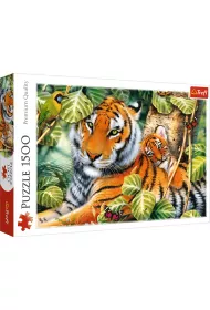 Puzzle 1500 el. Dwa tygrysy Trefl