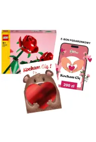 Pakiet: R�e 40460, Karnet B6 z kopert� z�ocony Misiek Walentynki, e-Bon Karta Podarunkowa Kocham Ci� 200 z� TaniaKsiazka.pl