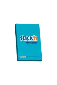 Stickn Notes samoprzylepny neon niebieskie 76 x 51 mm