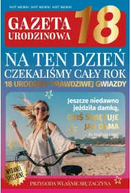 Armin Style KARNET URODZINY 18 130X210 Z KOP AS AS-41 FOL