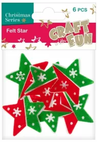 Craft with Fun Ozdoba Gwiazdy filc