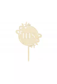PartyDeco Topper drewniany IHS 23 cm