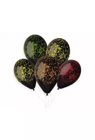 Gemar Balony Premium Hel Marble czarne 33cm