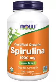 Now Foods Spirulina 1000 mg Suplement diety 240 szt.