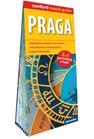 Praga laminowany przewodnik i mapa 2w1