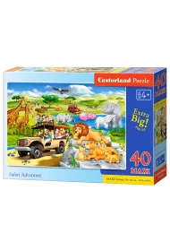 Puzzle 40 el. Przygoda na Safari Castorland