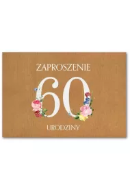 Trend Zaproszenie Urodziny 60 ZT40 10 szt.