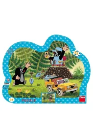 Puzzle ramkowe 25 el. Krecik i samochodzik Dino Toys