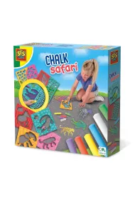 Ses Creative Kreda chodnikowa + szablony Safari