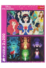 Puzzle 2x200 el. Czaruj�ce ksi�niczki Trefl