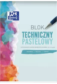 Oxford Blok techniczny A4 pastelowy 10 kartek