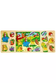 Puzzle 3w1 - D�ungla dzikie zwierz�ta Brimarex