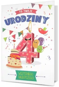 Pan Dragon Karnet B6 Urodziny 4 HM200-2602