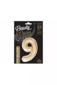 Godan Balon foliowy B&C cyfra 9 szampa�ski 85cm