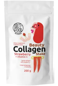 Diet-Food Shake kolagenowy z witamin c i truskawk suplement diety 200 g