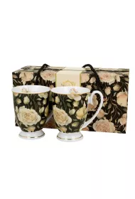 Duo Sp. z o.o. Komplet kubkw Royal English Roses Black 2 x 320 ml