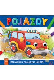 Pojazdy. Malowanka z ruchomymi oczkami