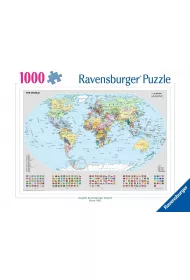 Puzzle 1000 Polityczna mapa wiata Ravensburger